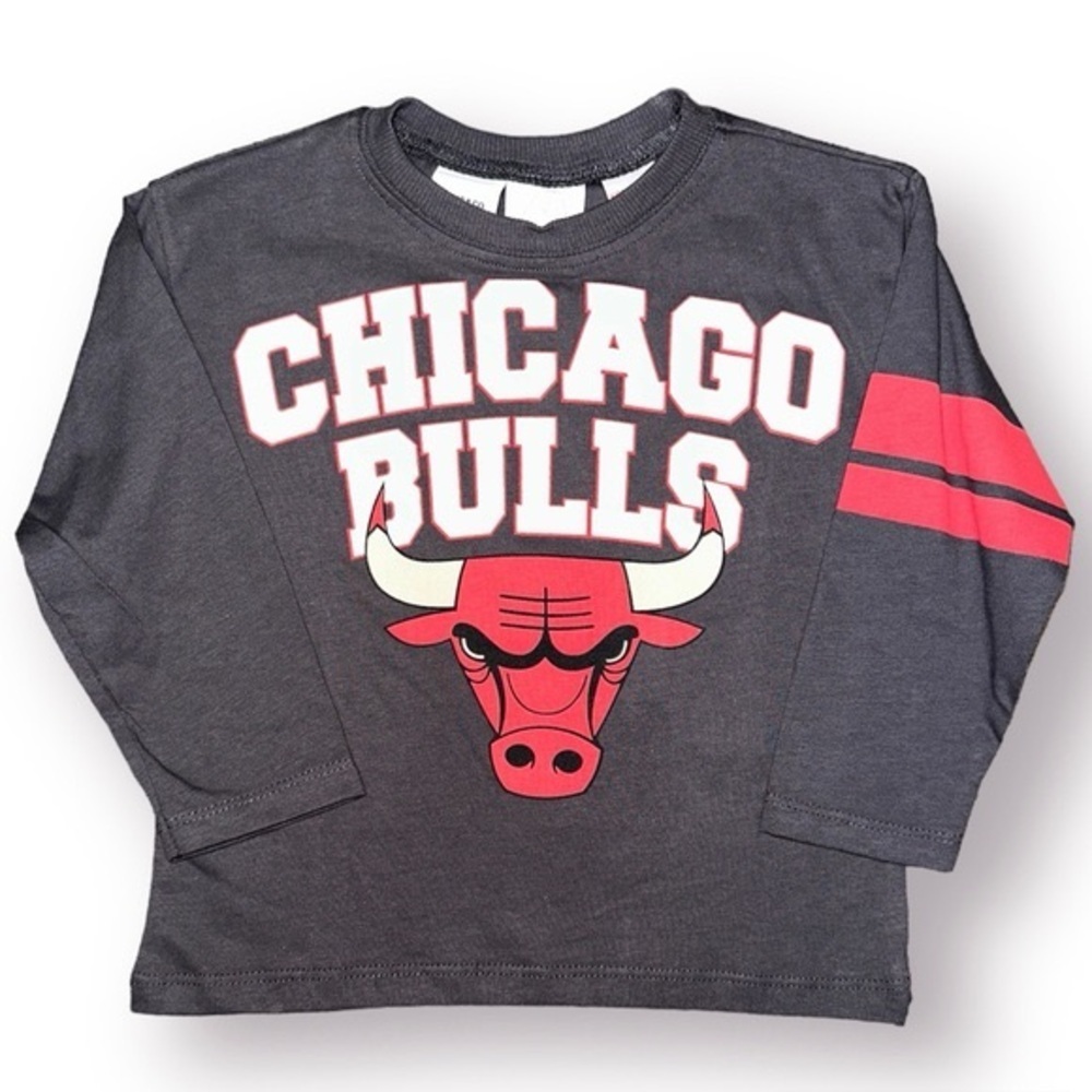 Zara Kids x Chicago Bulls NBA basketball long sleeve toddler boys tee tshirt